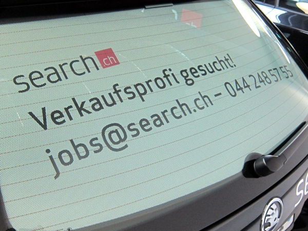 Heckscheibenwerbung